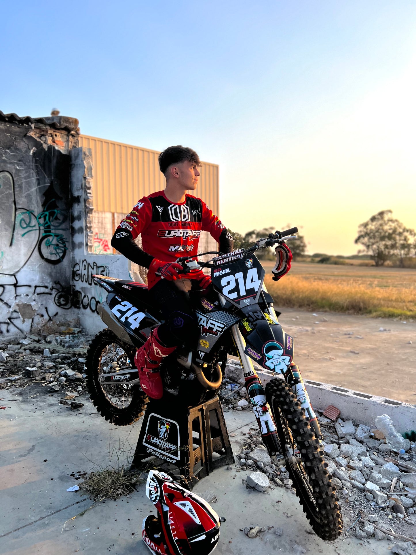 Traje motocross |  Dots / Pantalón Motocross Negro | conjunto enduro